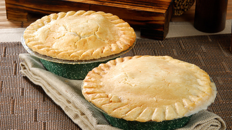 Pair of pot pies cooling