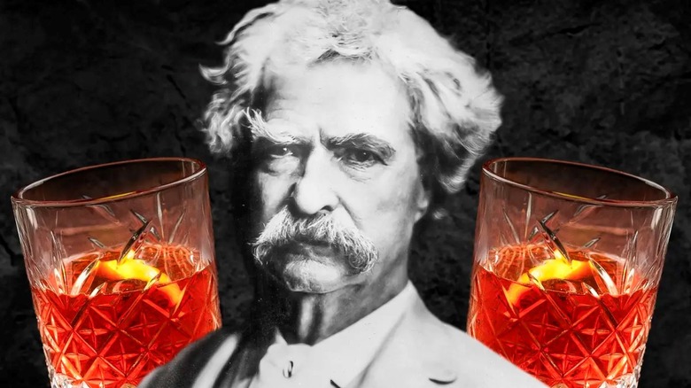 Mark Twain and old fashion cocktails