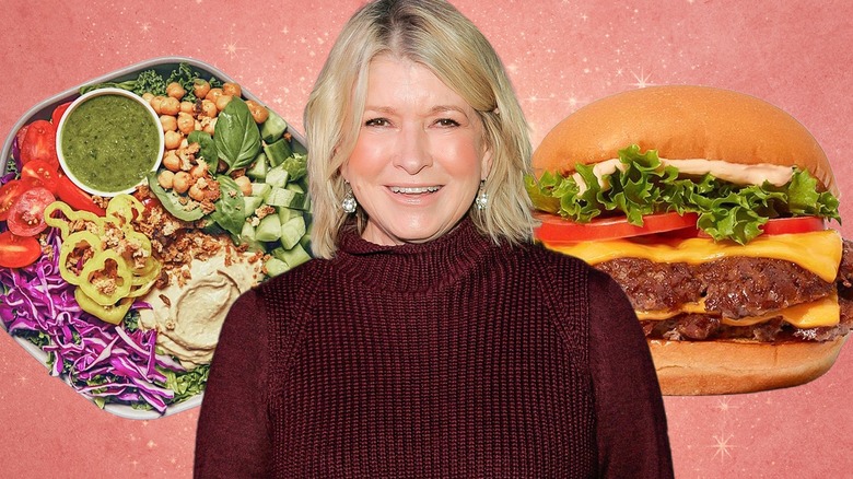Martha Stewart with favored fast food
