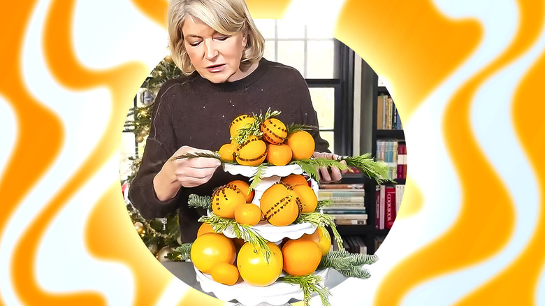 Martha Stewart holiday citrus centerpiece
