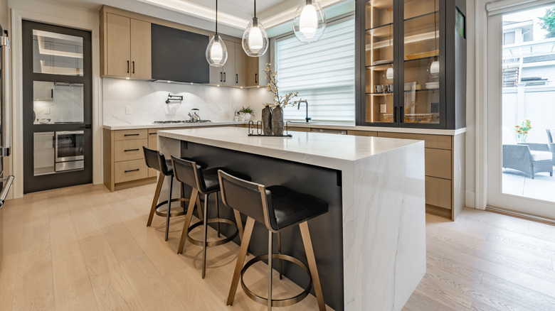 Modern kitchen with easy-clean surfaces