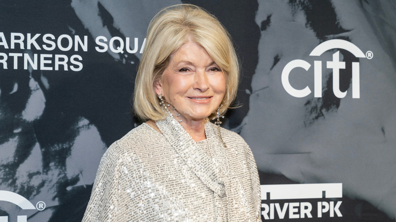 Martha Stewart smiles for photo at event