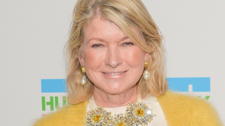 Closeup of Martha Steward smiling for a photo