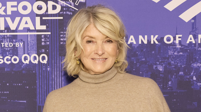 Martha Stewart, smiling, at the New York City Wine & Food Festival