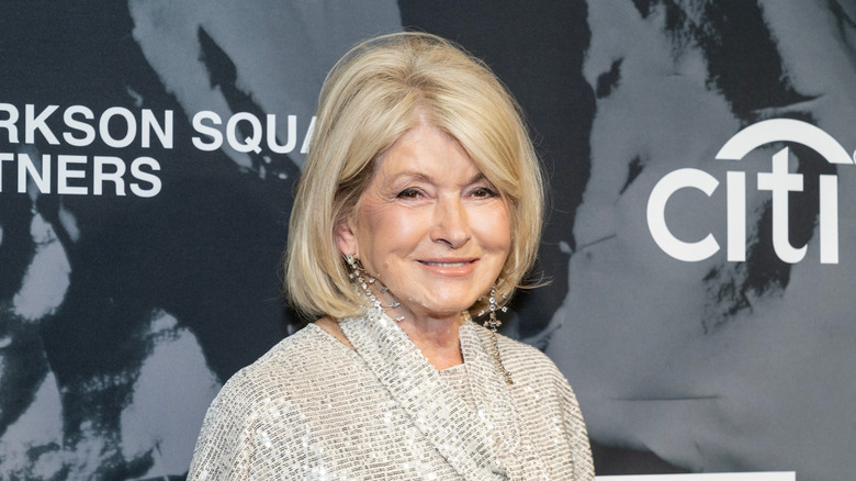 Smiling Martha Stewart at an event
