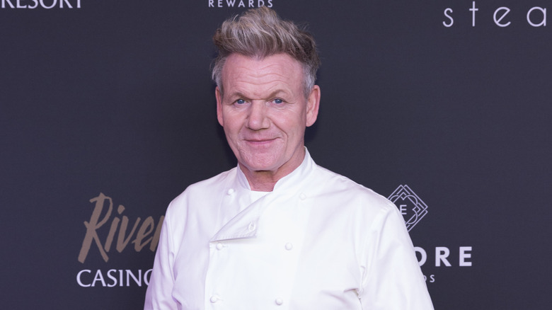 Gordon Ramsay in chef coat