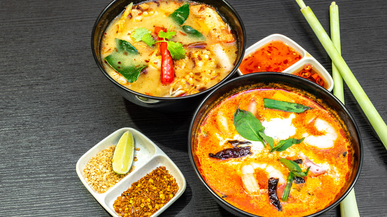 two Thai curry dishes 