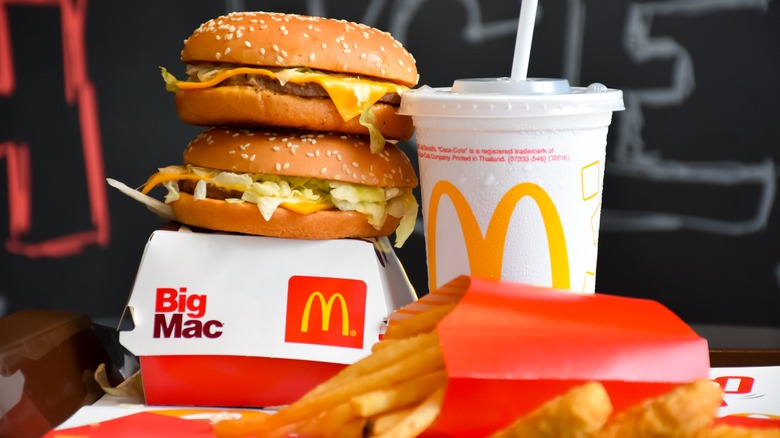 McDonald's burgers and French fries