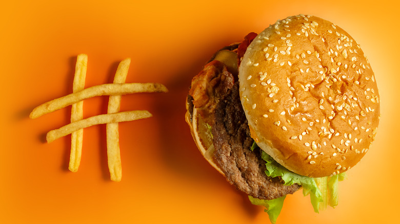 McDonald's burger rand hashtag fries