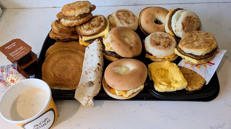 Different McDonald's breakfast items