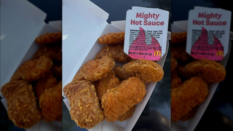 McDonald's Spicy McNuggets with Mighty Hot Sauce