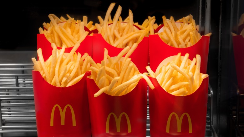 McDonald's fries in cartons