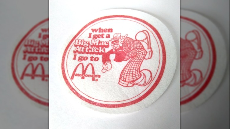 1970s McDonald's felt coaster