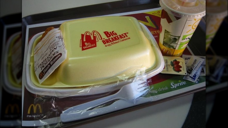 1990s McDonald's breakfast packaging