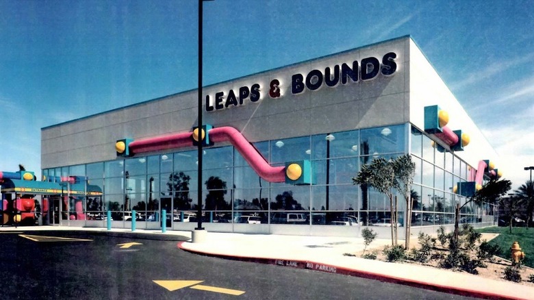 Front of McDonald's Leaps & Bounds location.