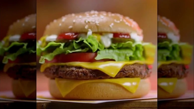 McDonald's Quarter Pounder Deluxe burger