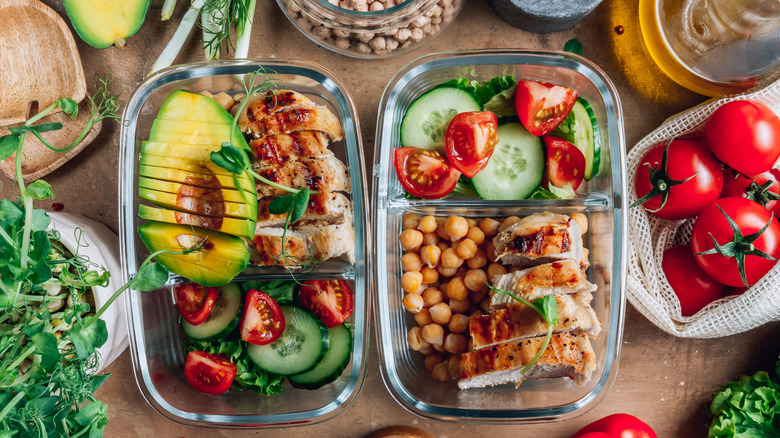 healthy meal prep in containers