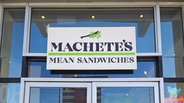 Machete's Mean Sandwiches exterior sign