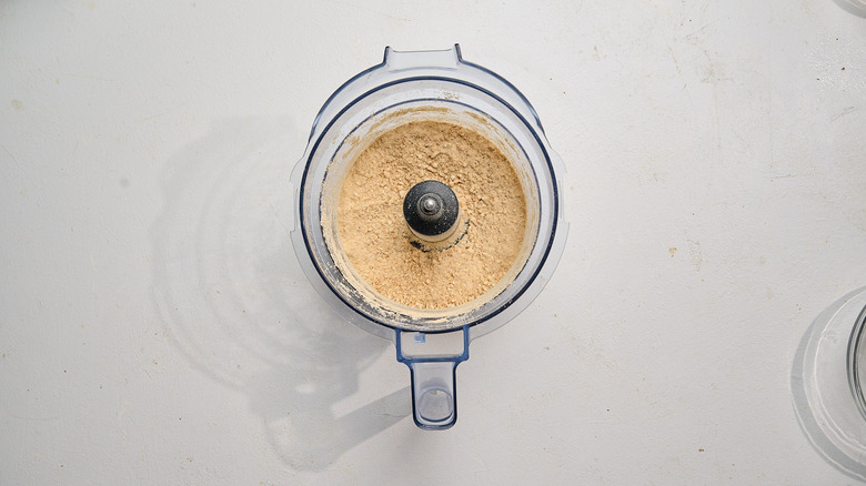 pulsing cookies into crumbs in food processor