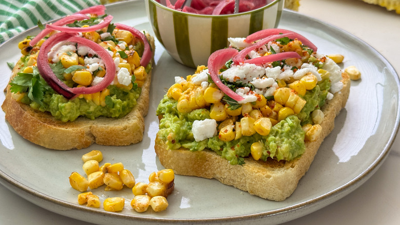 avocado toast on plate