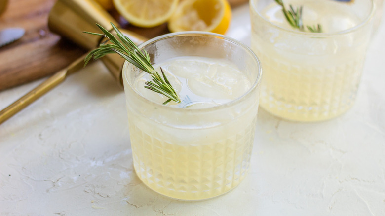 meyer lemon tom collins cocktails