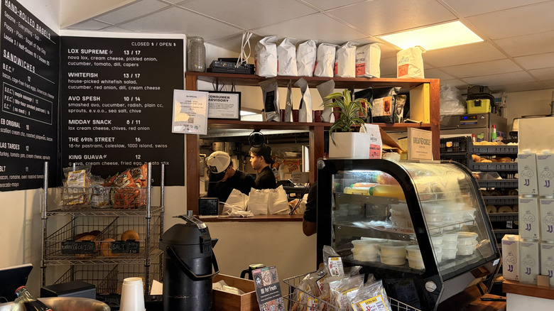 Interior of El Bagel