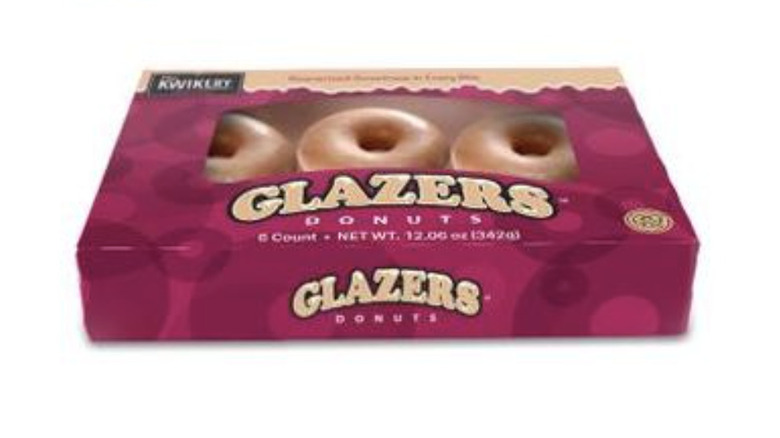 6-pack box of Glazer donuts