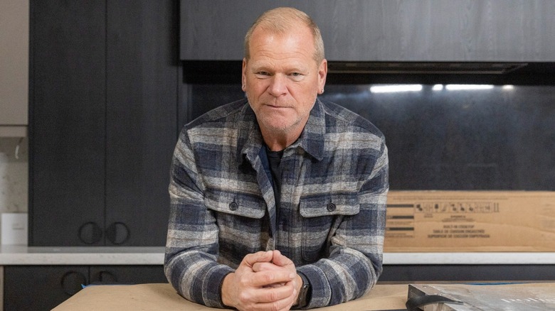 Mike Holmes in a kitchen