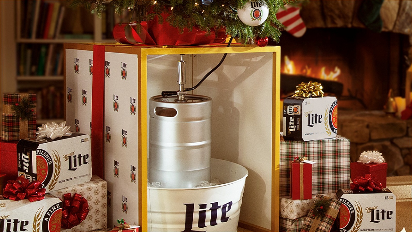 Miller Lite s Tree Keg Stand Taps Into The Christmas Spirit