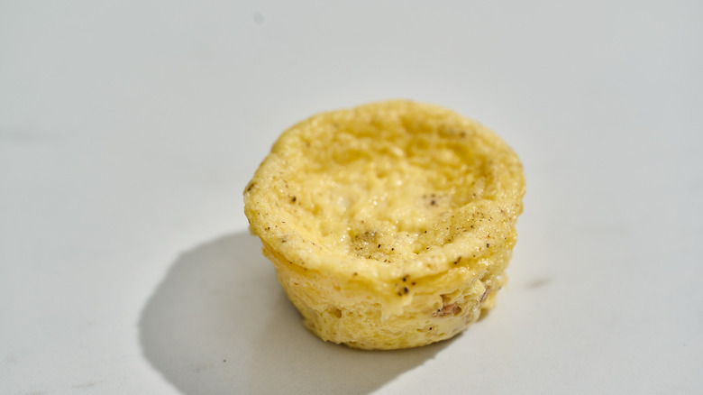 crustless mini quiche on a table