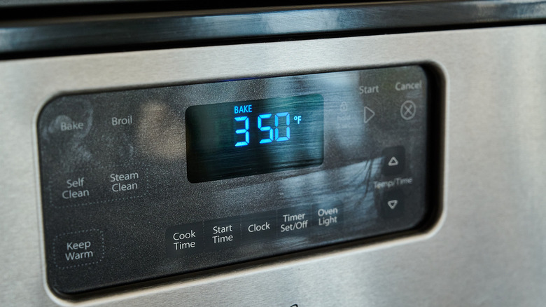 preheating the oven to 350 degrees