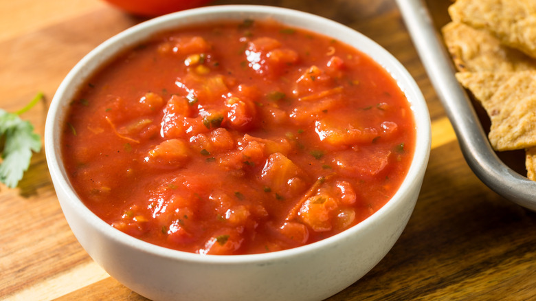 bowl of salsa