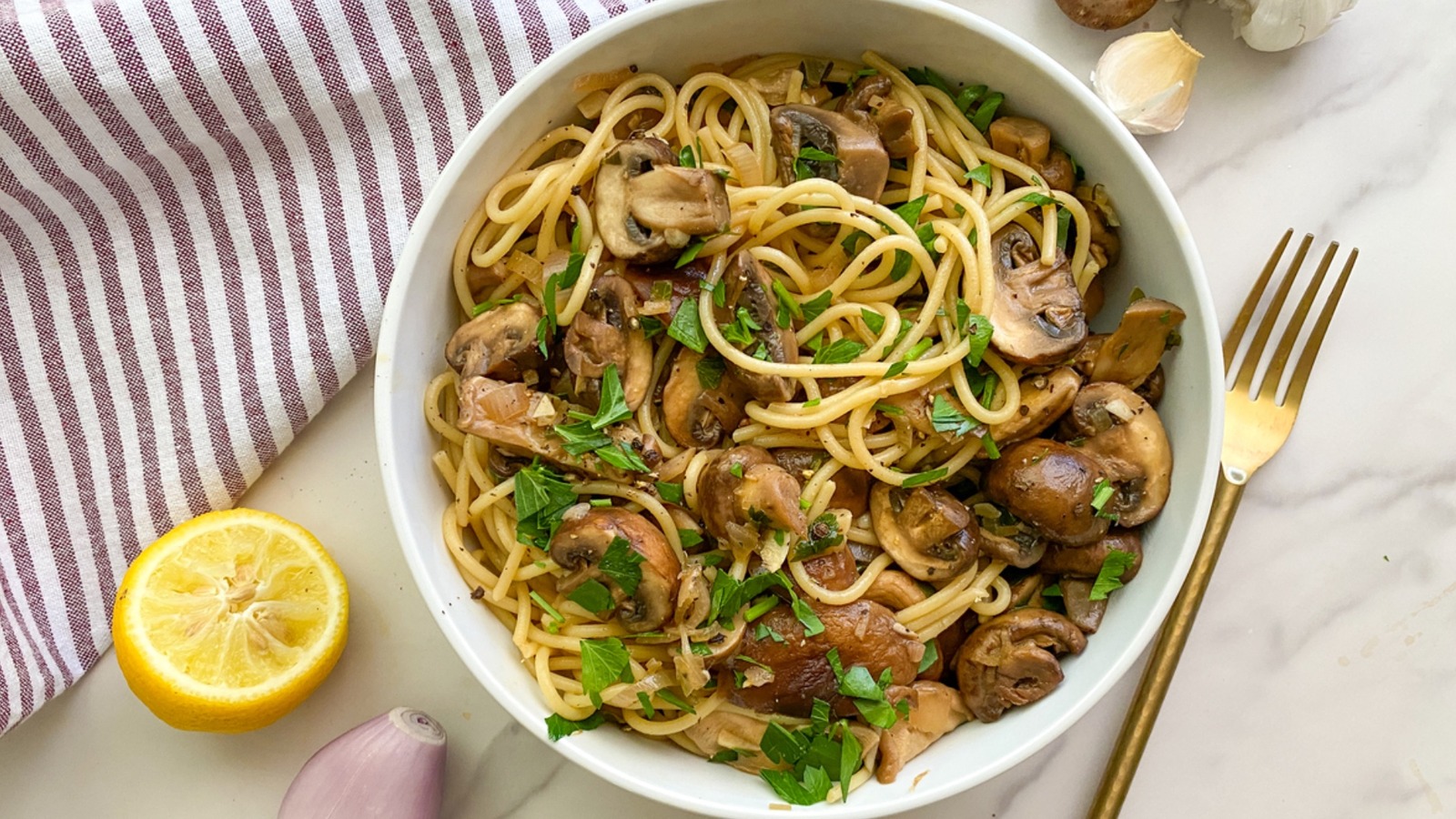 Mixed Mushroom Scampi Recipe