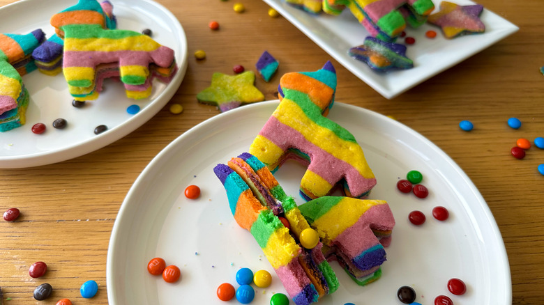 pinata cookies on plate