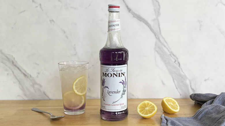 Lavender flavored syrup