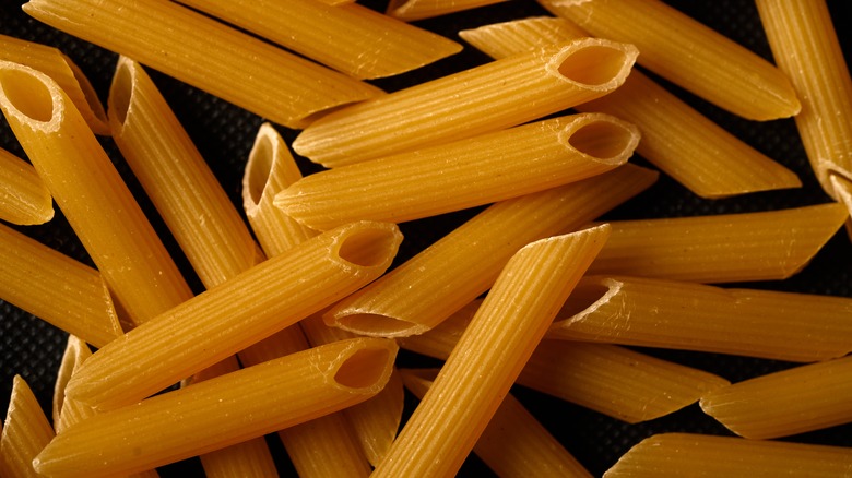 pieces of pasta grouped together