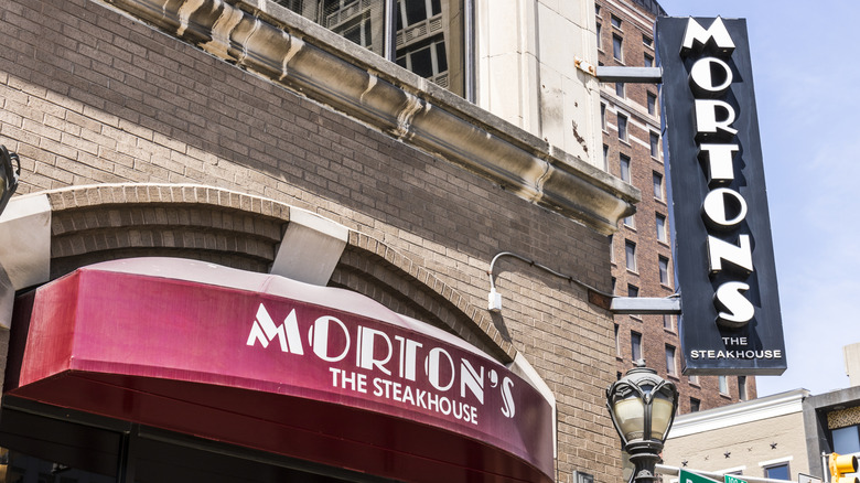 Morton's The Steakhouse exterior sign