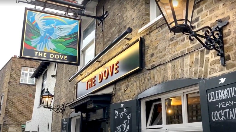 The Dove Hammersmith pub sign