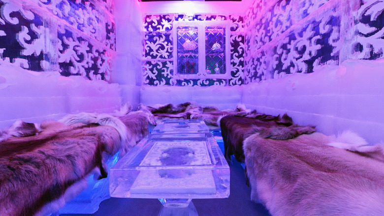 Interior of a Minus5 Ice Bar
