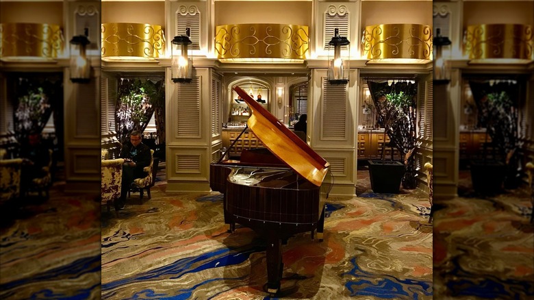 signature Piano situated inside Petrossian Bar in Las Vegas