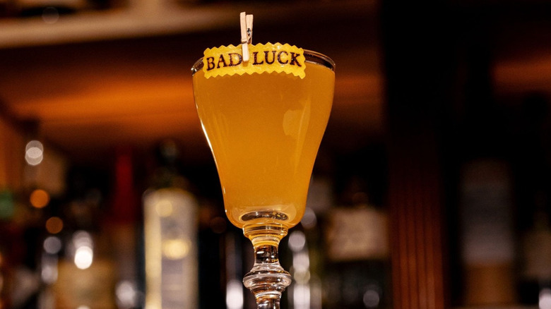 Cocktail at The Bad Luck Bar