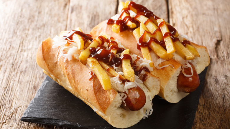 Two Polish boy sandwiches