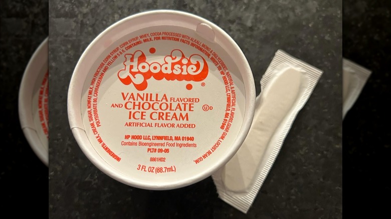 Packaged Hoodsie cup on granite counter