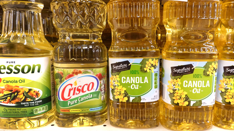 canola oil bottles