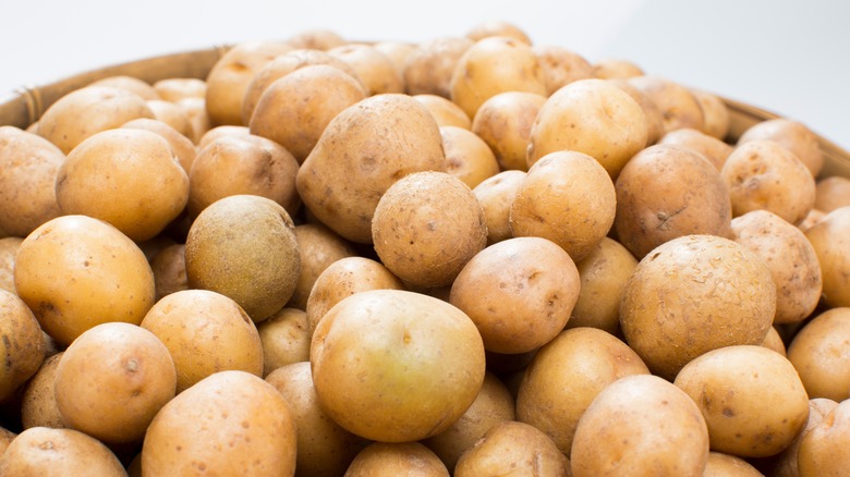 basket of potatoes
