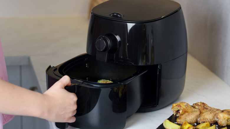 Air fryer on a counter
