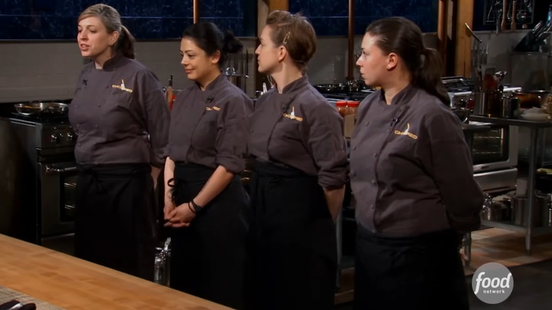 Chopped contestants on camera