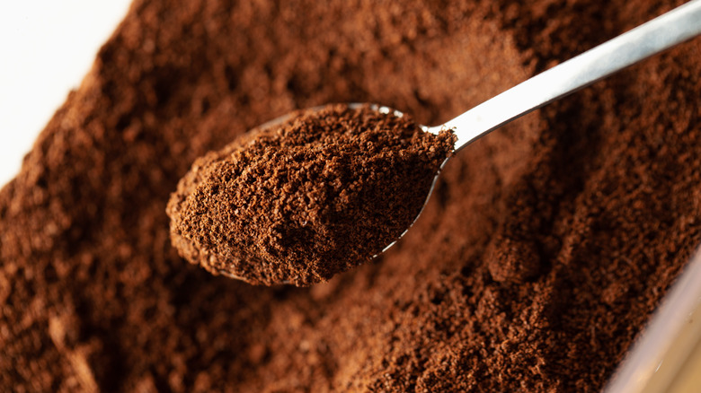 Dark roast ground coffee