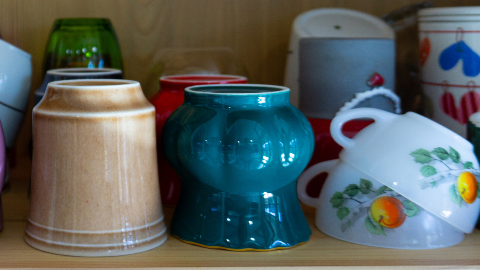 Stop Cluttering Your Cabinets With Mugs — Turn A Thrifted Shelf Into Storage Art