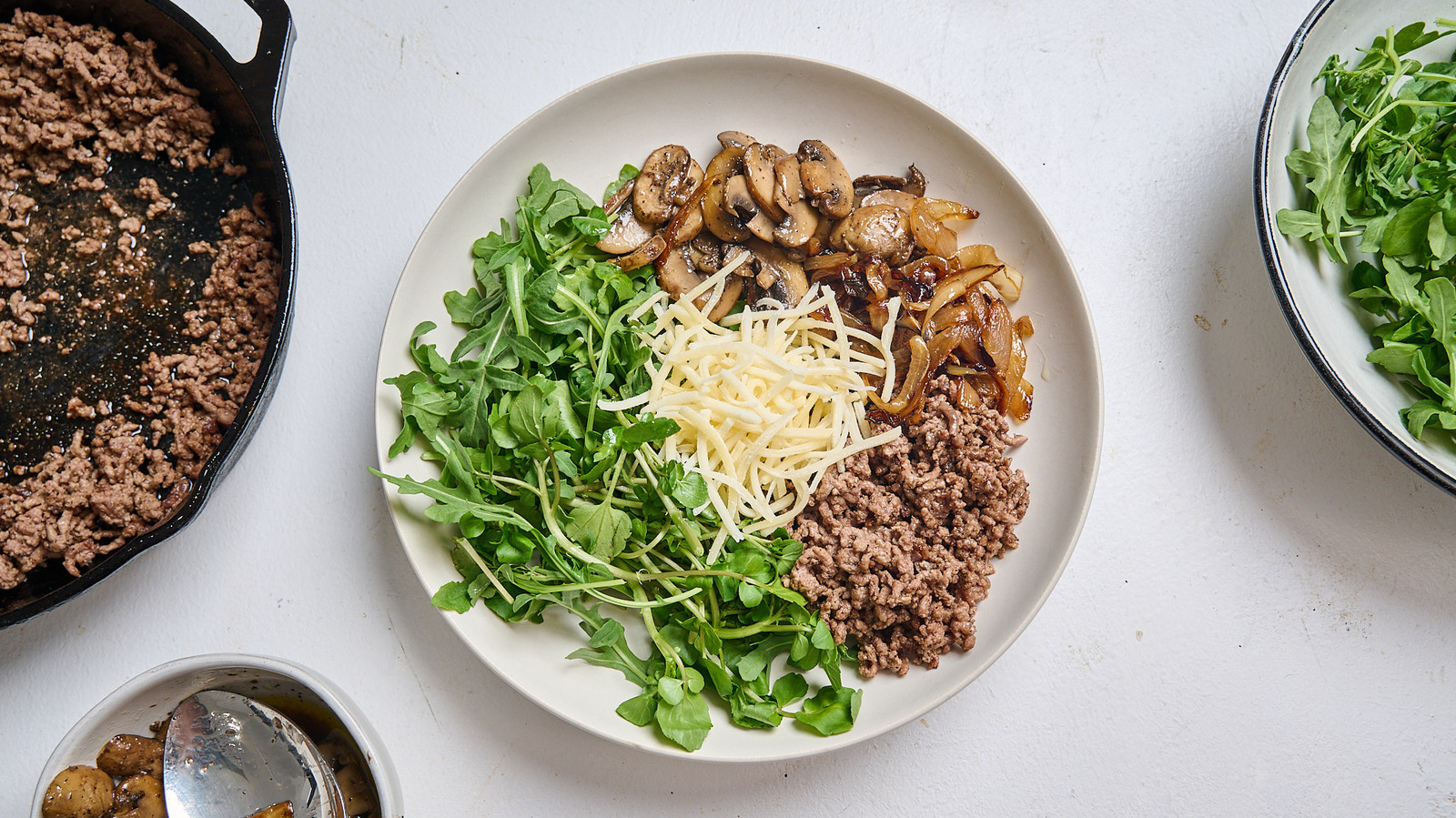 Mushroom Swiss Cheeseburger Bowl Recipe